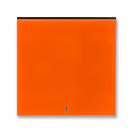 3559H-A00653 66  Kryt spínače kolébkového s čirým průzorem, oranžová / kouřová černá